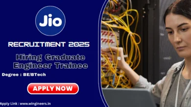 Jio hiring graduate engineer trainee