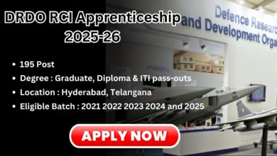 DRDO RCI Apprenticeship 2025-26
