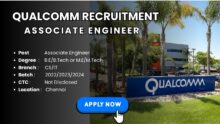 Qualcomm Recruitment aSSOCIATE eNGINEER