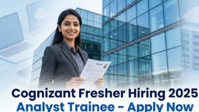 Cognizant fresher hiring 2025 for Analyst Trainee role open for 2024 and 2025 graduates across India
