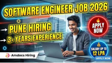 Software Engineer Job Pune 2026 Amdocs hiring apply process salary and eligibility details