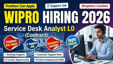 Wipro Recruitment 2026 Service Desk Analyst