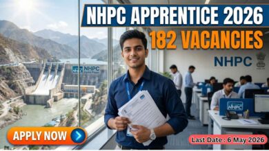 NHPC Apprentice Recruitment 2026 total 182 post
