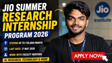 Jio Summer Research Internship Program 2026
